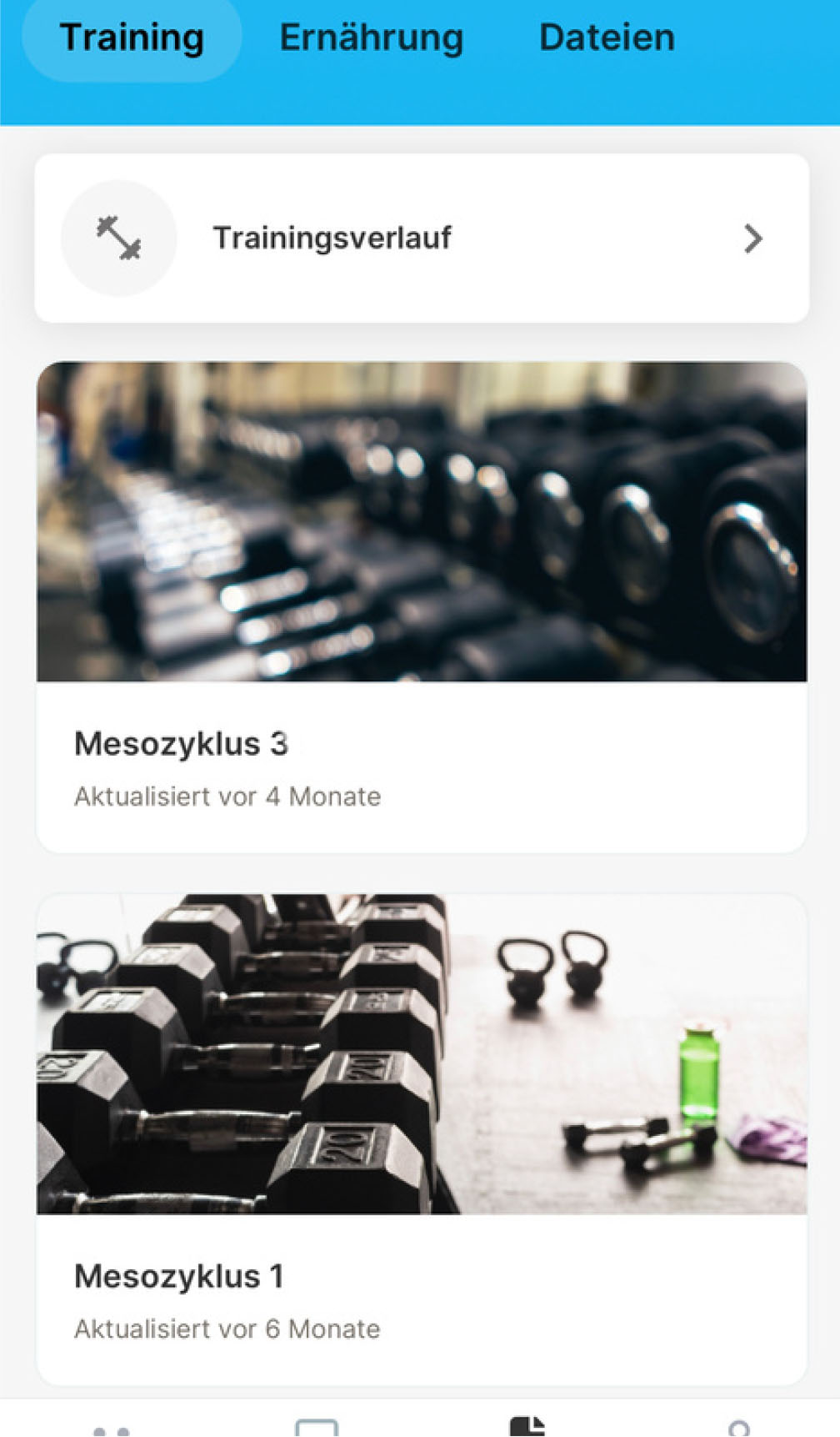 individuelle Trainingspläne